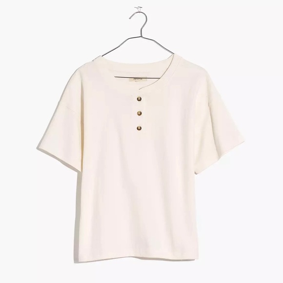 NWT Madewell Parkview Henley Tee | size S | - Picture 3 of 5